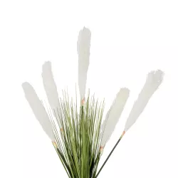 Artificial Garden WHITE PAMPAS GRASS BRANCH 21485 Τεχνητό Διακοσμητικό Κλαδί Λευκό Πάμπας Y88cm