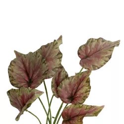 Artificial Garden BEGONIA LEAVES ROOTED 21490 Τεχνητό Διακοσμητικό Φυτό Πολύχρωμη Βιγόνια Μ25 x Π14 x Υ35cm