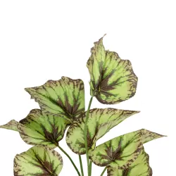 Artificial Garden BEGONIA LEAVES ROOTED 21491 Τεχνητό Διακοσμητικό Φυτό Πολύχρωμη Βιγόνια Μ25 x Π14 x Υ35cm