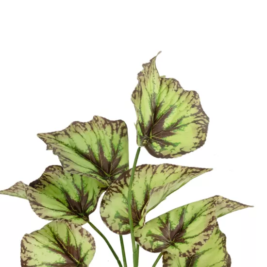 Artificial Garden BEGONIA LEAVES ROOTED 21491 Τεχνητό Διακοσμητικό Φυτό Πολύχρωμη Βιγόνια Μ25 x Π14 x Υ35cm