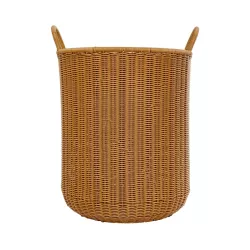 Artificial Garden TORINO 21492 Διακοσμητικό Πλεκτό Καλάθι - Κασπώ Γλάστρα - Flower Pot Μπεζ Φ37cm x Υ52cm