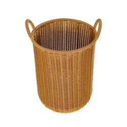 Artificial Garden TORINO 21493 Διακοσμητικό Πλεκτό Καλάθι - Κασπώ Γλάστρα - Flower Pot Μπεζ Φ31cm x Υ47cm