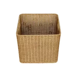 Artificial Garden CAVES 21496 Διακοσμητικό Πλεκτό Καλάθι - Κασπώ Γλάστρα - Flower Pot Μπεζ Μ32 x Π28 x Υ30cm