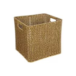 Artificial Garden SIENA 21497 Διακοσμητικό Πλεκτό Καλάθι - Κασπώ Γλάστρα - Flower Pot Μπεζ Μ32 x Π28 x Υ30cm