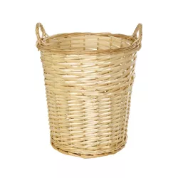 Artificial Garden ARIZONA 21503 Διακοσμητικό Πλεκτό Καλάθι - Κασπώ Γλάστρα - Flower Pot Μπεζ Φ36 x Υ38cm