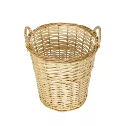 Artificial Garden ARIZONA 21503 Διακοσμητικό Πλεκτό Καλάθι - Κασπώ Γλάστρα - Flower Pot Μπεζ Φ36 x Υ38cm