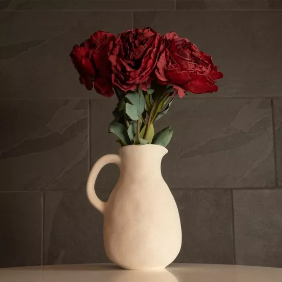 Artificial Garden ARMENOVILLE 21506 Διακοσμητικό Κεραμικό Βάζo Μπέζ Φ18 x Υ33 cm Artificial Garden ARMENOVILLE 21506 Διακοσμητικό Κεραμικό Βάζo Μπέζ Φ18 x Υ33 cm