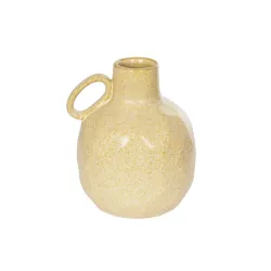 Artificial Garden SCHEELITE 21507 Διακοσμητικό Κεραμικό Βάζo Μπέζ Φ15 x Υ17 cm