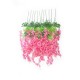 Artificial Garden HOT PINK WISTERIA FLOWER BRANCH 21512 Σετ 12 Τεχνητά Διακοσμητικά κλαδιά Βιστέριας Έντονο Ροζ Φ45 x Υ120cm