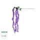 Artificial Garden PURPLE WISTERIA FLOWER BRANCH 21517 Τεχνητό Διακοσμητικό κλαδί Βιστέρια Μωβ Φ45 x Υ164cm