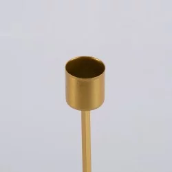 EVELYN 35107 Κηροπήγιο Μεταλλικό Χρυσό Φ9.5 x Υ23.5cm