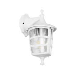 ZARDIN 203-0239 Vintage Φωτιστικό Τοίχου - Απλίκα με Ντουί 1 x E27 AC 220-240V IP44 - Λευκό - Μ17 x Π21 x Υ30cm