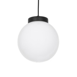 AGROS 61591 Μοντέρνο Κρεμαστό Φωτιστικό Οροφής με Ντουί 1 x E27 AC 220-240V IP65 - Λευκό & Μάυρο - Μ20 x Π20 x Υ22cm