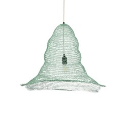 KENTUCKY 01894 Vintage Κρεμαστό Φωτιστικό Οροφής με Ντουί 1 x E27 AC 220-240V IP20 - Τιρκουάζ - Μ60 x Π60 x Υ52cm