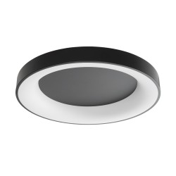 SALEM 61237 Μοντέρνο Φωτιστικό Οροφής LED 105W 12075lm 120° AC 220-240V IP20 Ρυθμιζόμενο Λευκό CCT με Χειριστήριο από 2700K έως 6000K Dimmable - Lumileds SMD Chip - Μαύρο Ματ - Μ60 x Π60 x Υ9.5cm - 3 Χρόνια Εγγύηση