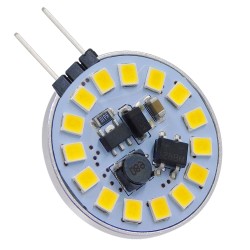 G4SIDE 76105 Λάμπα G4 LED 3W 330lm 120° DC 12-24V IP20 Φυσικό Λευκό 4500K Dimmable - Sanan SMD Chip - Side Pin - Μ2.9 x Π2.9 x Υ0.8cm - 2 Χρόνια Εγγύηση