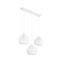 YASAM 203-0027 Vintage Κρεμαστό Φωτιστικό Οροφής με Ντουί 3 x E27 AC 220-240V IP20 - Λευκό - Μ45 x Π18 x Υ30cm