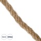 DECOR-ROPE 35052 Εύκαμπτο Διακοσμητικό Σχοινί Τριχιά Πλεκτό 50 Μέτρα Διαμέτρου 20mm Μπεζ D20mm x L50m