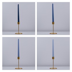 WINTER-SOLITUDE 35208 ΣΕΤ 4 Αρωματικά Κεριά Κηροπηγίου Παραφίνης με Άρωμα Χειμερινός Ωκεανός Πολύχρωμα Μ2 x Π2 x Υ25cm