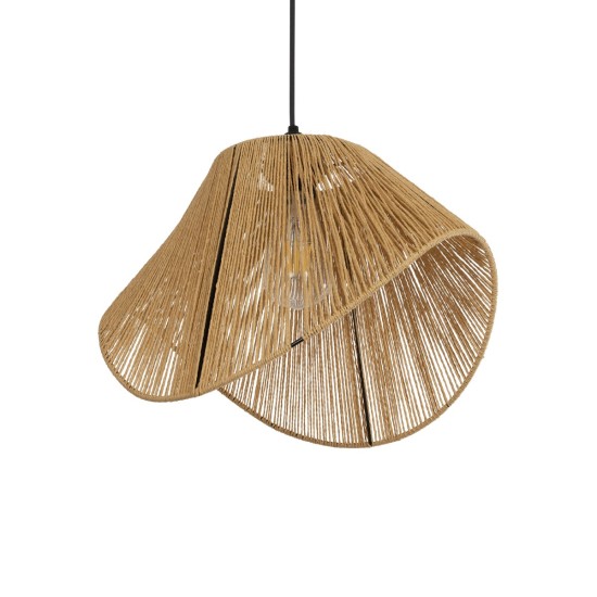 ECLAIR 205-0030 Boho Κρεμαστό Φωτιστικό Οροφής με Ντουί 1 x E27 AC 220-240V IP20 - Μπεζ - M41 x Π27 x Υ29cm