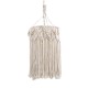 CONGO 36206 Boho - Μακραμέ - Macrame Κρεμαστό Φωτιστικό Οροφής Μονόφωτο 1 x E27 Πλεκτό Χειροποίητο Μπεζ Υφασμάτινο με Σχοινί Φ30 x Υ50cm