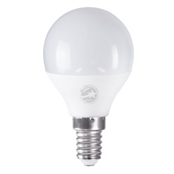SPHERE 60012 Λάμπα E14 G45 LED 4W 400lm 260° AC 220-240V IP20 Ψυχρό Λευκό 6000K - Lumileds SMD Chip - Λευκό Γαλακτερό - Μ4.5 x Π4.5 x Υ7.8cm - 3 Χρόνια Εγγύηση