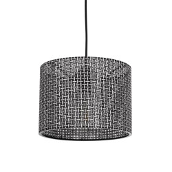 CLAIRIE 203-0133 Μοντέρνο Κρεμαστό Φωτιστικό Οροφής με Ντουί 1 x E27 AC 220-240V IP20 - Μαύρο & Λευκό - Μ22 x Π22 x Υ18cm