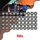 85307 Πακέτο 50 Τεμάχια Φώτα Όγκου για Φορτηγά BULLET PIN LED SMD 5730 1W / Τεμ. 100lm DC 24V Αδιάβροχα IP65 Ψυχρό Λευκό 6000K