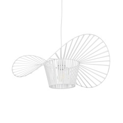 LUMINOVA 61465 Μοντέρνο Κρεμαστό Φωτιστικό Οροφής με Ντουί 1 x E27 AC 220-240V IP20 - Λευκό - Μ60 x Π60 x Υ25cm