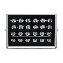FLOODKENA 90765 Προβολέας Σποτ Wall Washer LED 40W 3400lm 120° AC 220-240V Αδιάβροχο IP67 Πολύχρωμο RGBW - Bridgelux SMD Chip - Γκρι Ανθρακί - Μ31 x Π10 x Υ17cm - 3 Χρόνια Εγγύηση