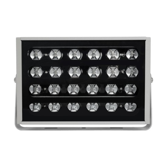 FLOODKENA 90765 Προβολέας Σποτ Wall Washer LED 40W 3400lm 120° AC 220-240V Αδιάβροχο IP67 Πολύχρωμο RGBW - Bridgelux SMD Chip - Γκρι Ανθρακί - Μ31 x Π10 x Υ17cm - 3 Χρόνια Εγγύηση