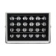 FLOODKENA 90765 Προβολέας Σποτ Wall Washer LED 40W 3400lm 120° AC 220-240V Αδιάβροχο IP67 Πολύχρωμο RGBW - Bridgelux SMD Chip - Γκρι Ανθρακί - Μ31 x Π10 x Υ17cm - 3 Χρόνια Εγγύηση
