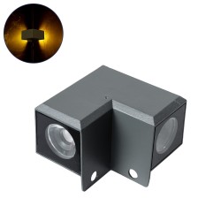 WALLDONA 90731 Γωνιακό Φωτιστικό LED 10W 1100lm 10° DC 24V Αδιάβροχο IP65 Θερμό Λευκό 2700K Dimmable - CREE XPE Chip - Γκρι Ανθρακί Ματ - Μ8 x Π8 x Υ6cm - 3 Χρόνια Εγγύηση