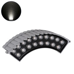 TREEJINA 90691 Κυρτή Μπάρα Φωτισμού Wall Washer για Φυτά - Δέντρα LED 18W 1710lm 10° DC 24V Αδιάβροχο IP67 Φυσικό Λευκό 4500K Dimmable - Bridgelux SMD Chip - Γκρι Ανθρακί - Μ29 x Π11 x Υ10.5cm - 3 Χρόνια Εγγύηση