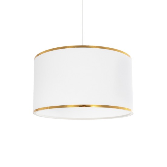 LOFTY 204-0091 Μοντέρνο Κρεμαστό Φωτιστικό Οροφής με Ντουί 1 x E27 AC 220-240V IP20 - Λευκό - Μ37 x Π37 x Υ21cm