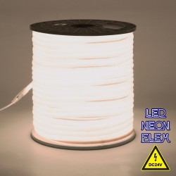 NEOTUBE 70581 Ταινία Neon Flex LED 12W/m 960lm/m 360° DC 24V Αδιάβροχο IP65 120 x SMD2835 Chip/m Φυσικό Λευκό 4500K Dimmable - Sanan SMD Chip - Μ100 x Π1.3 x Υ1.3cm - 3 Χρόνια Εγγύηση