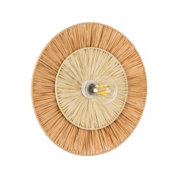 COLOMBO 02278 Boho Φωτιστικό Τοίχου - Απλίκα με Ντουί 1 x E27 AC 220-240V IP20 - Μπεζ - Μ40 x Π40 x Υ9cm