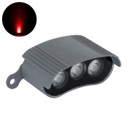 TREELIGHT-ZINA S-90998 Κυρτή Μπάρα Φωτισμού Wall Washer για Φυτά - Δέντρα LED 3W 240lm 30° DC 24V Αδιάβροχο IP65 Κόκκινο Dimmable - Γκρι Ανθρακί - Μ9 x Π6.5 x Υ4cm - 3 Χρόνια Εγγύηση