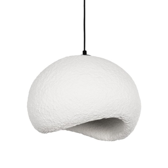 STONE 204-0176 Μοντέρνο Κρεμαστό Φωτιστικό Οροφής με Ντουί 1 x E27 AC 220-240V IP20 - Λευκό - Μ31.5 x Π35 x Υ26cm