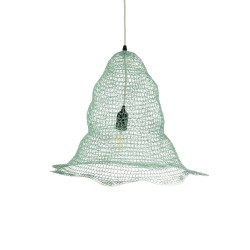 KENTUCKY 01891 Vintage Κρεμαστό Φωτιστικό Οροφής με Ντουί 1 x E27 AC 220-240V IP20 - Τιρκουάζ - Μ50 x Π50 x Υ48cm