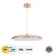 BARON 61256 Κρεμαστή Πλαφονιέρα Οροφής LED CCT 24W 2880lm 120° AC 220-240V - Εναλλαγή Φωτισμού μέσω Διακόπτη On/Off All In One Ψυχρό 6000k+Φυσικό 4500k+Θερμό 2700k Φ40 x Υ10cm - Χάλκινο Πλατίνα - 3 Years Warranty BARON 61256 Κρεμαστή Πλαφονιέρα Οροφής LED CCT 24W 2880lm 120° AC 220-240V - Εναλλαγή Φωτισμού μέσω Διακόπτη On/Off All In One Ψυχρό 6000k+Φυσικό 4500k+Θερμό 2700k Φ40 x Υ10cm - Χάλκινο Πλατίνα - 3 Years Warranty