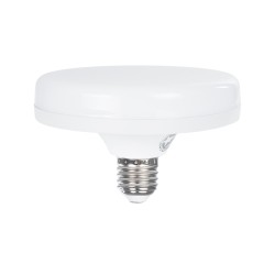 UFO 60070 Λάμπα E27 F120 LED 22W 2134lm 180° AC 220-240V IP20 Φυσικό Λευκό 4500K - Lumileds SMD Chip - Λευκό Γαλακτερό - Μ12 x Π12 x Υ7.5cm - 3 Χρόνια Εγγύηση