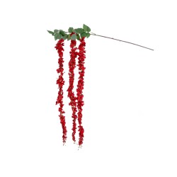 Artificial Garden RED WISTERIA FLOWER BRANCH 21519 Τεχνητό Διακοσμητικό κλαδί Βιστέρια Κόκκινο Φ45 x Υ164cm