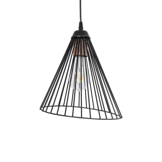 ARCWIRE 203-0015 Μοντέρνο Κρεμαστό Φωτιστικό Πλέγμα Μονόφωτο 1 x E27 IP20 Μαύρο & Ροζ Χρυσό Μέταλλο - Μ25 x Π25 x Υ30cm ARCWIRE 203-0015 Μοντέρνο Κρεμαστό Φωτιστικό Πλέγμα Μονόφωτο 1 x E27 IP20 Μαύρο & Ροζ Χρυσό Μέταλλο - Μ25 x Π25 x Υ30cm