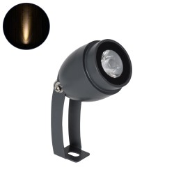 TREEGAL 90461 Φωτιστικό Σποτ για Φυτά - Δέντρα με Βάση Μπετού & Κορμού LED 3W 330lm 15° DC 24V Αδιάβροχο IP67 Θερμό Λευκό 2700K Dimmable - Bridgelux SMD Chip - Γκρι Ανθρακί - Μ5 x Π5 x Υ14.7cm - 3 Χρόνια Εγγύηση