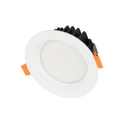 WATERA 60898 Χωνευτό Downlight Σποτ Panel Μπάνιου & WC LED 12W 1500lm 120° AC 220-240V Αδιάβροχο IP54 Ρυθμιζόμενο Λευκό CCT με Διακόπτη στο Σώμα 2700K/4500K/6000K Dimmable - Lumileds SMD Chip & TÜV SÜD Driver - Λευκό Ματ - Μ10.8 x Π10.8 x Υ3.2cm /
