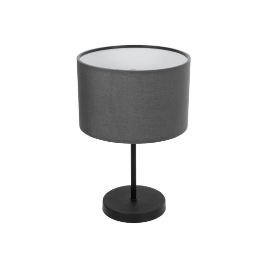 LARA 204-0076 Μοντέρνο Επιτραπέζιο Φωτιστικό Πορτατίφ με Ντουί 1 x E27 AC 220-240V IP20 - Μαύρο - Μ24 x Π24 x Υ36cm