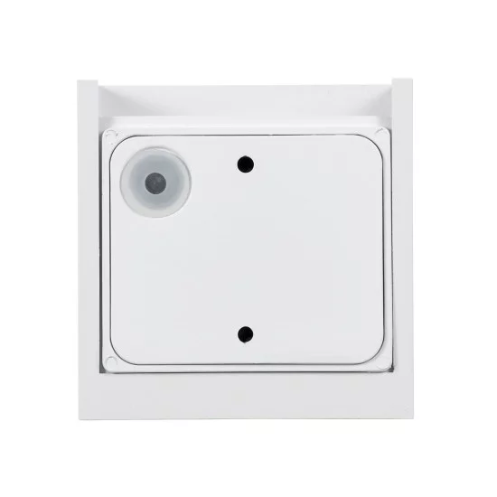 AXIS-S 60566 Μοντέρνο Φωτιστικό Τοίχου - Απλίκα LED 10W 1250lm 5°/60° AC 220-240V Αδιάβροχο IP65 Ψυχρό Λευκό 6000K - Bridgelux COB Chip & TÜV SÜD Driver - Λευκό Ματ - Μ10 x Π10 x Υ10cm - 5 Χρόνια Εγγύηση