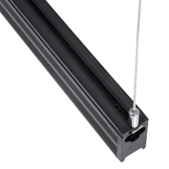 MARKET 61020-P Γραμμικό Κρεμαστό Φωτιστικό Linear LED 18W 2230lm 60° AC 220-240V Μ120 x Π2 x Υ4cm Ψυχρό Λευκό 6000K - Μαύρο - 3 Years Warranty