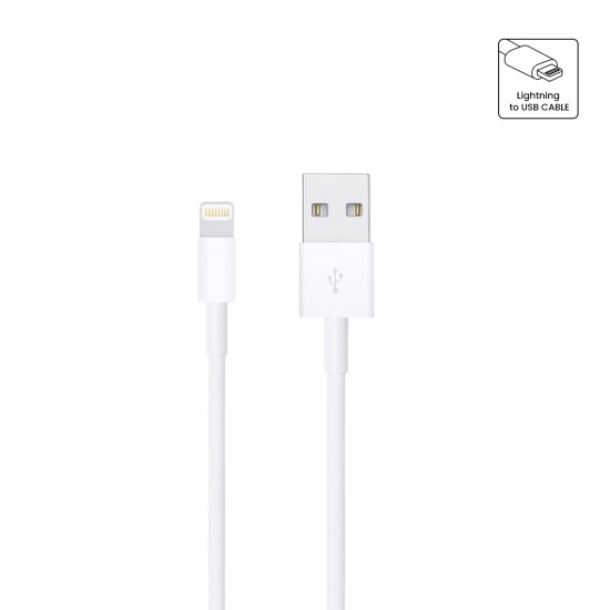 86090 Καλώδιο Φόρτισης Fast Charging Data iPhone 1M από Regular USB 2.0 σε 8 Pin Lightning Λευκό 86090 Καλώδιο Φόρτισης Fast Charging Data iPhone 1M από Regular USB 2.0 σε 8 Pin Lightning Λευκό